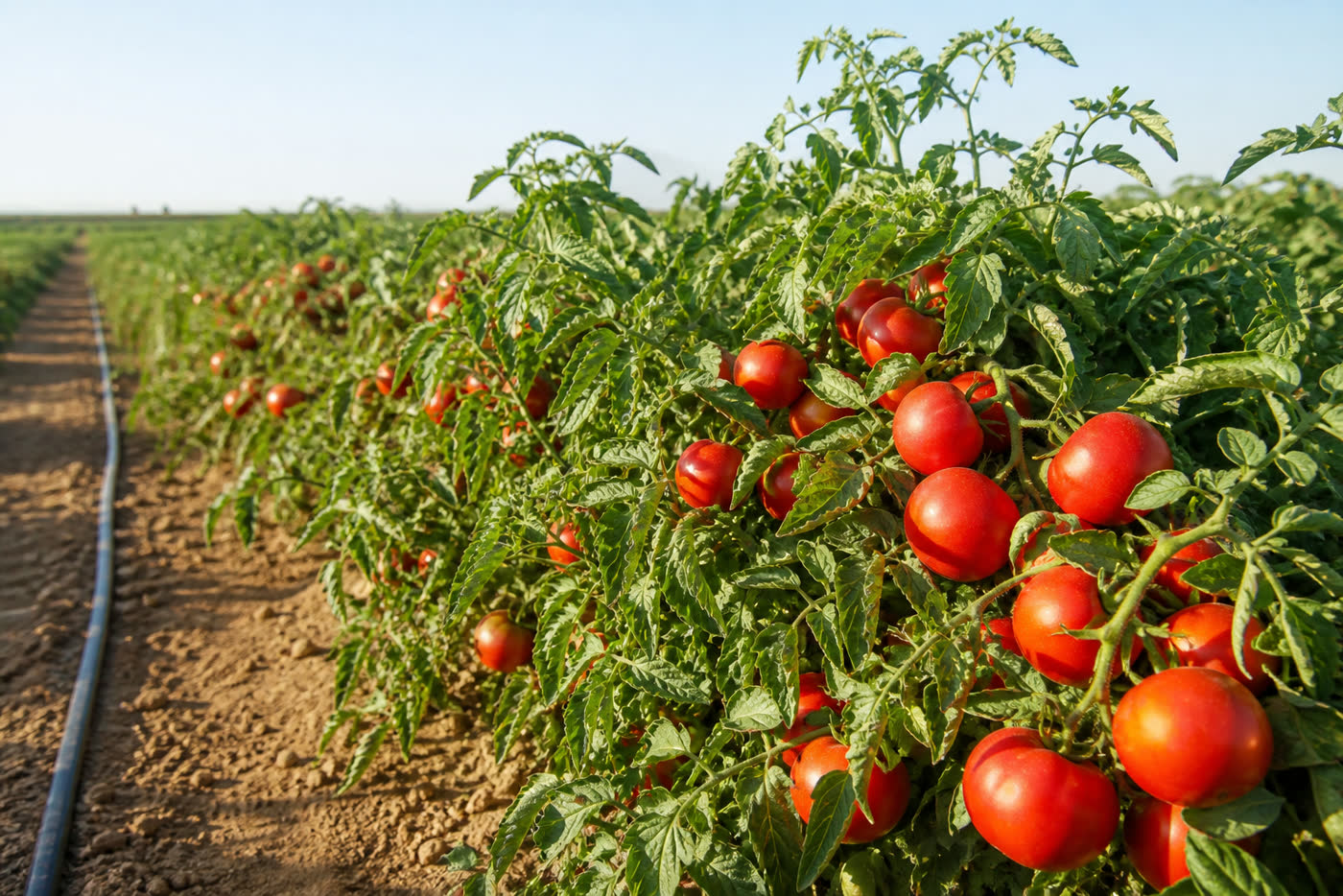 Tomate de Los Palacios cultivado en campo abierto